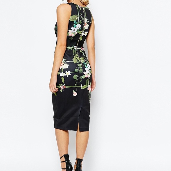 Ted Baker Black Secret Trellis Dress - Picture 3 of 3